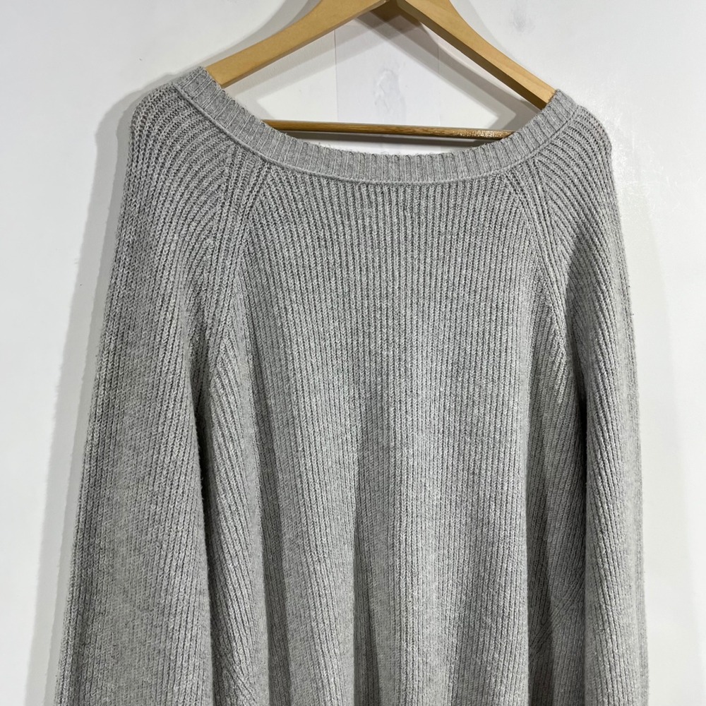 Aerie Granola Fisherman Oversized Ribbed Chunky Knit Beachy Sweater Womens XL - Picture 5 of 10